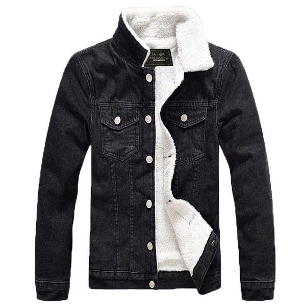lambskin denim jacket