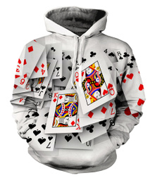 pokerhoodie, 3D hoodies, Poker, hooded