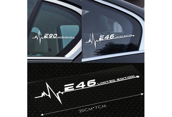 2PCS Car Side Window Stickers Vinyl Decal Decor Exterior Accessories For BMW  E46 E60 E39 E92 E90 E36 E87 E30 E34 E61 E62 E93