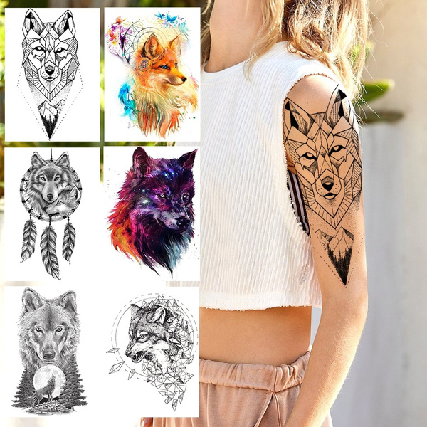 1 Piece Wolf Geometric Watercolor Realistic Temporary Tattoos For Men Kids Body Art Leg Back Arm Leg Tatoo Water Trasnfer Fake Tattoo Sticker | Wish 1 Piece Wolf Geometric Watercolor Realistic Temporary Tattoos For Men Kids Body Art Leg Back Arm Leg Tatoo Water Trasnfer Fake Tattoo Sticker | Wish