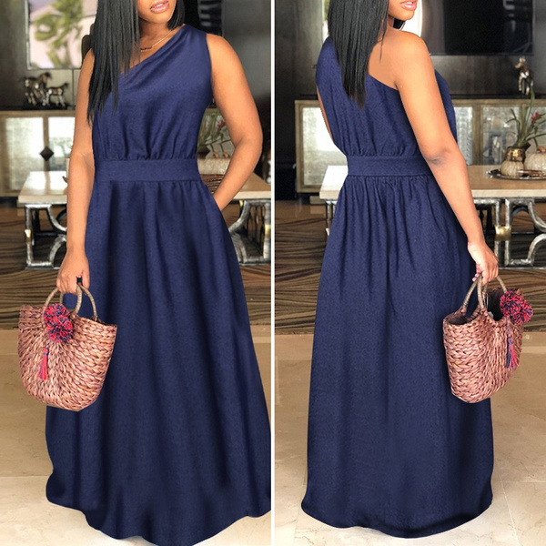 Denim prom clearance dresses