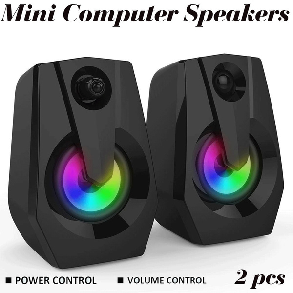 Multimedia Speaker Mini Computer Speakers Usb 2 0 Pure Stereo Surrounded Bass High Quality With Usb Powered Volume Control Stereo Laptop Speaker Wish