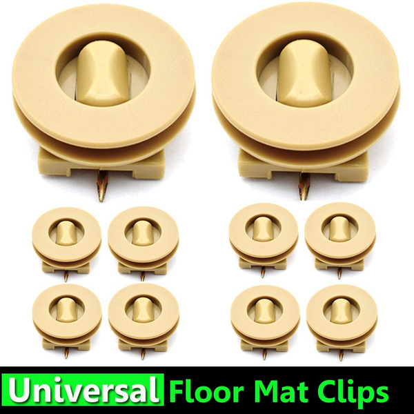 4 New Carpet Floor Mat Holder Clips Automotive Twist Lock Bow-Tie Ford Lincoln