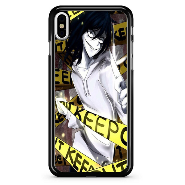 Creepypasta Black Print On Hard Cover Phone Case Protector For IPhone Case