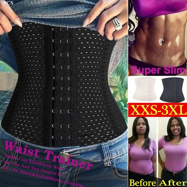 Plus Size Slimming Waist Trainer Corset Weight Loss Sports Body Body  Shaping Belly Belt Belly Fat Burner XXS-3XL