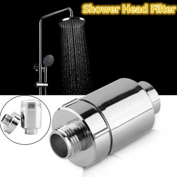 Shower Head Filter Bathroom Water Softener Purifier Chlorine Heavy Metal Remover 