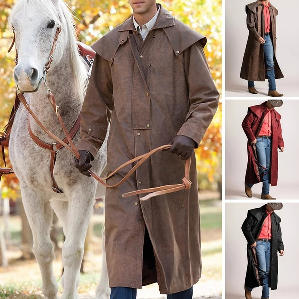 mens long duster coat