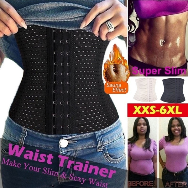 HOT!!! Plus Size Sexy Slimming Waist Trainer Corset Weight Loss Sports Body  Body Shaping Belly Belt Belly Fat Burner XXS-6XL