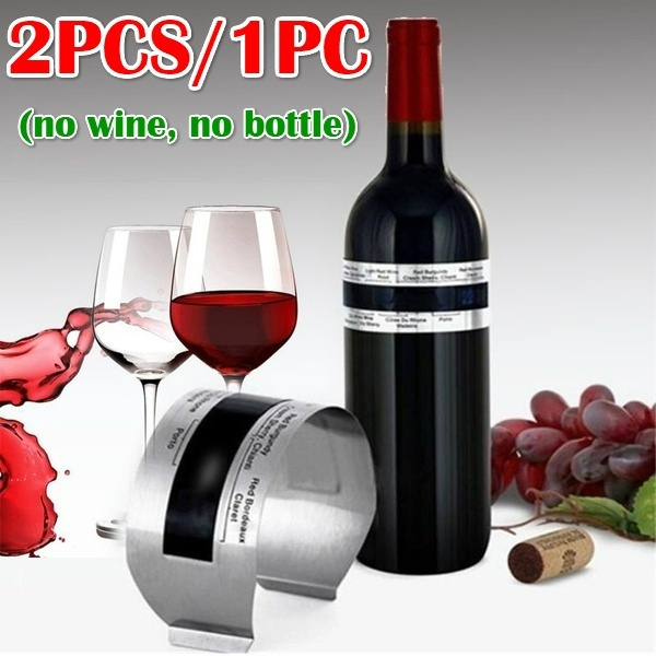 2PCS/1PC Stainless Steel Wine Bracelet Thermometer (4--24'C) Red Wine ...