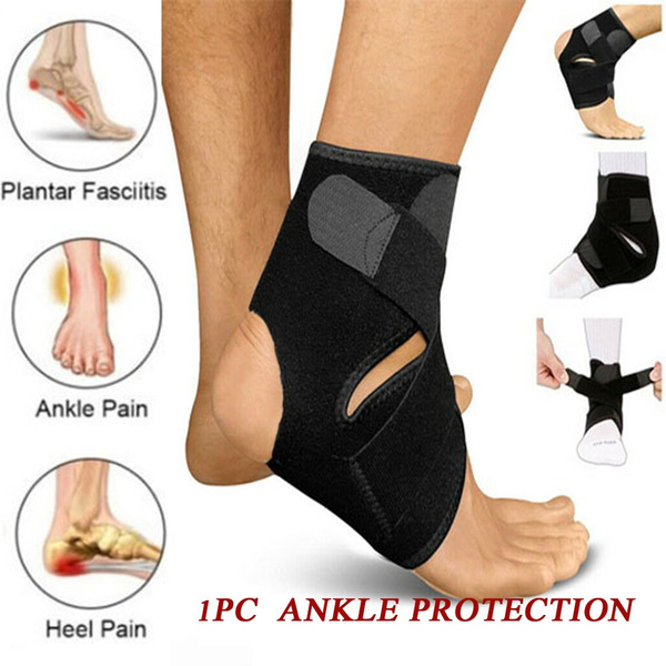 Corex Fitness Support Series Neoprene Ankle Wrap Black Open Toe Injury Relief 