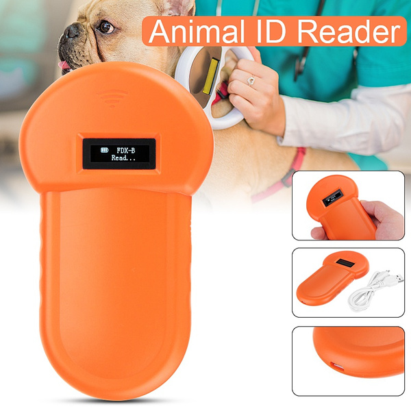Animal Reader 134.2Khz Animal Reader RFID Dog Microchip Handheld Pet Scanner 