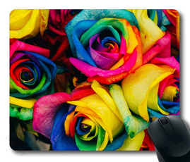 rainbow, colorfulrosemousematpad, mouse mat, colorfulrosemousepad