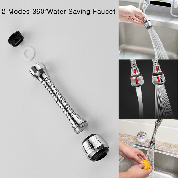 1pcs Kitchen Sink Faucet Aerator 2 Uses 360 Degree Adjustable Water ...