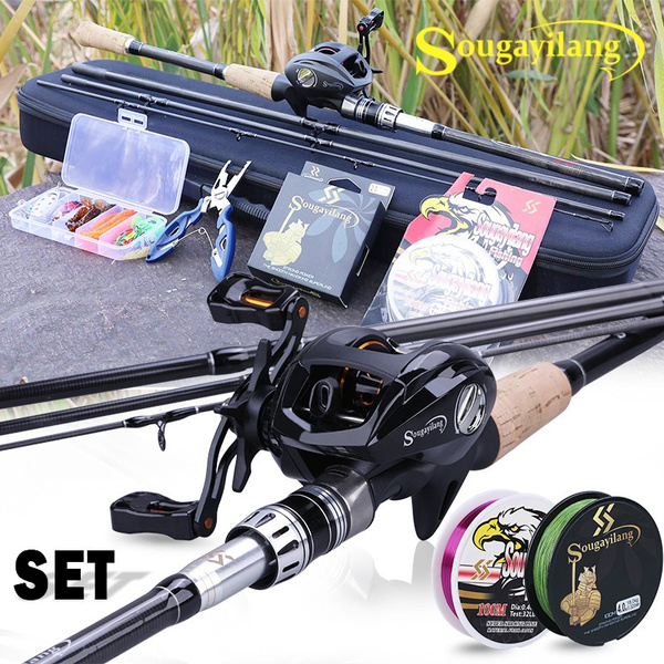 Sougayilang Fishing Rod and Reel Combo, Lightweight Baticasting