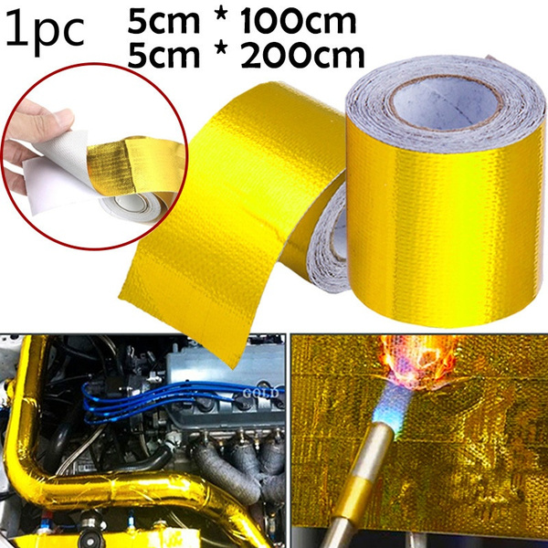 Heat Resistant Ultra-Lightweight Self-Adhesive Newtex Z-Flex Aluminized 1.5'' x 15' Heat Shield Tape Roll with PSA Superior Thermal Adhesive Backed Heat Barrier Heat Reflective Made in USA 