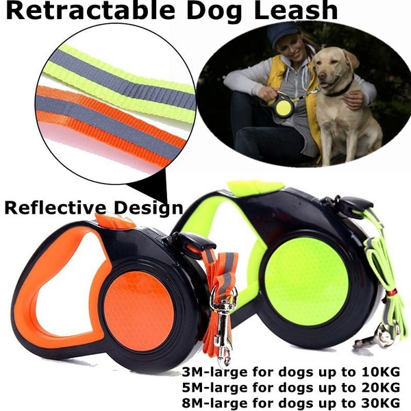 5M/8M Retractable Dog Leash Reflective Walking Dog Lead Leashes Large Pet Dog 