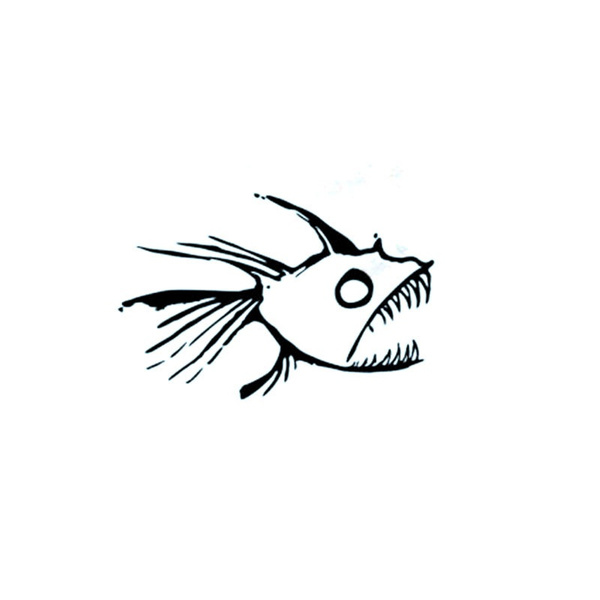 Tuna Fish Cartoon Logo Style.' Sticker
