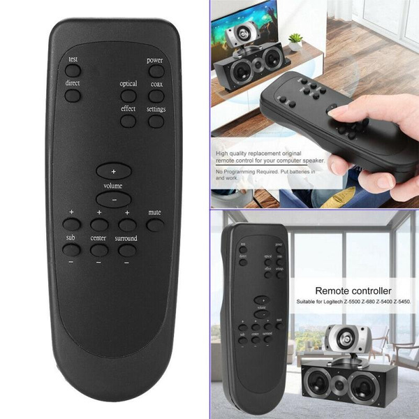 Remote Control Controller Para Logitech Z-5500 Z-680 Z-5400 Z5450 Speaker Negro 
