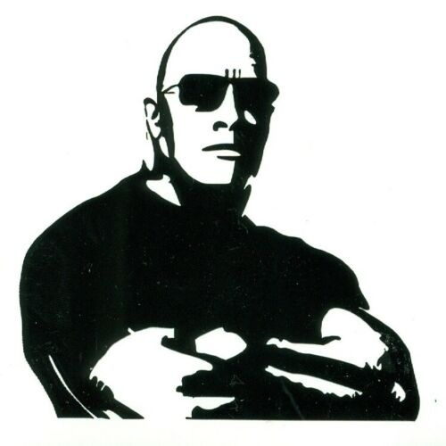 The ROCK DWAYNE JOHNSON Action Movie Star - Big Head Window Cling Decal  Sticker