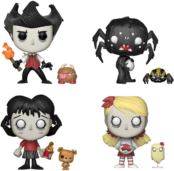 Funko Pop & Buddy: Don't Starve Collectors Set - Wilson with Chester, Willow with Bernie, Wendy with Abigail, Webber with Spider | Wish