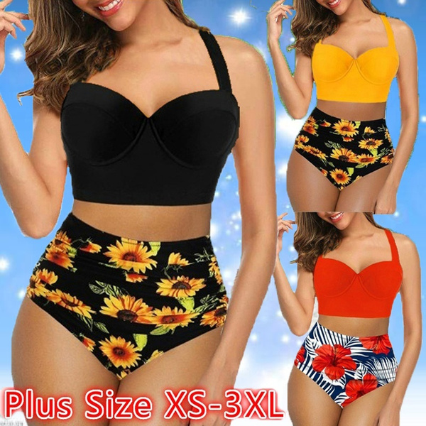 plus size sunflower bathing suit