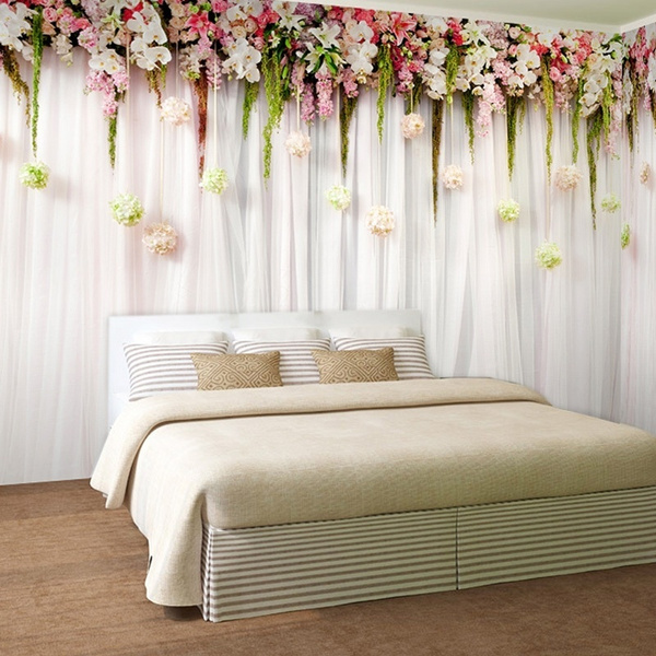 3D Wallpaper Custom Wallpaper For Wall Modern Romantic Flowers Wall For  Bedding Room TV Backdrop Wall Mural Non-woven Wall Paper | Wish