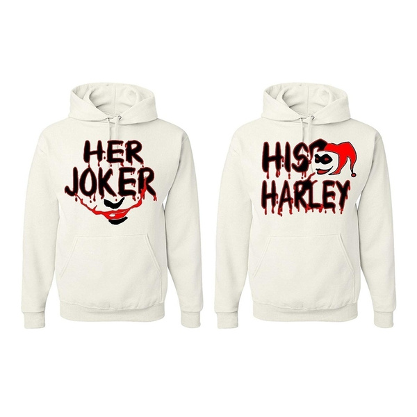 harley quinn and joker sweatshirt