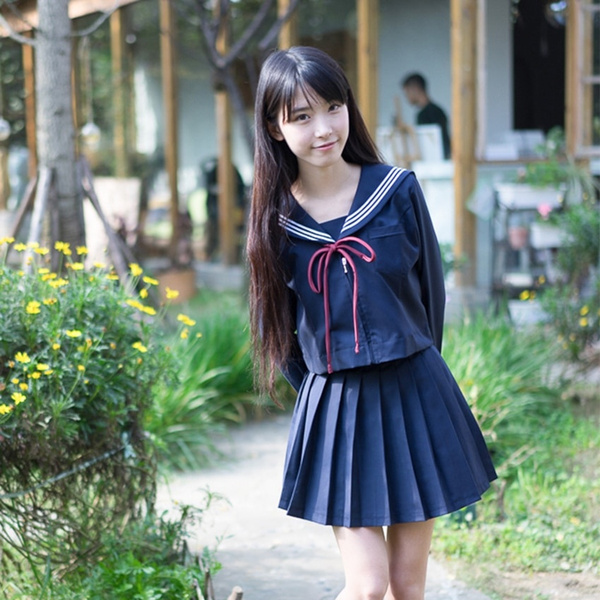 New Japanese Style Korean Kawaii Girls JK S-5XL High School Uniform Girls Women Novelty Sailor Suits Anime Skirts | Wish