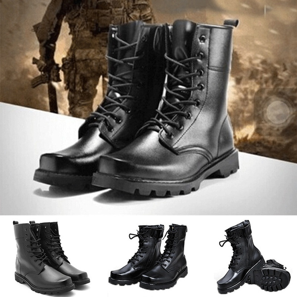 mens steel toe combat boots