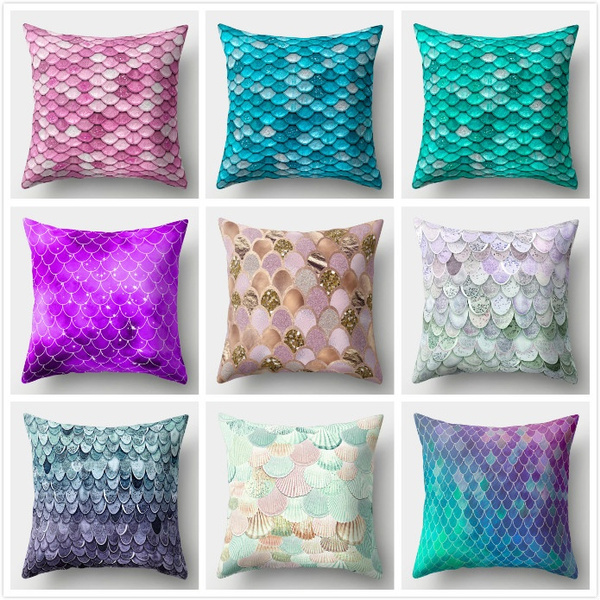 US SELLER pillow cushion covers for sofa mermaid cushion cover US SELLER pillow cushion covers for sofa mermaid cushion cover