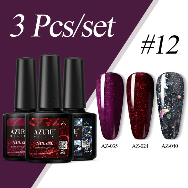 3pcs Set Gel Nail Polish Set Soak Off Uv Nail Gel Set Wish