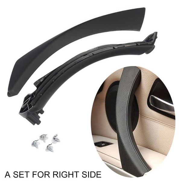 Right Black Inner Door Panel Handle Pull Trim Cover Fit for BMW E90 E91 ...