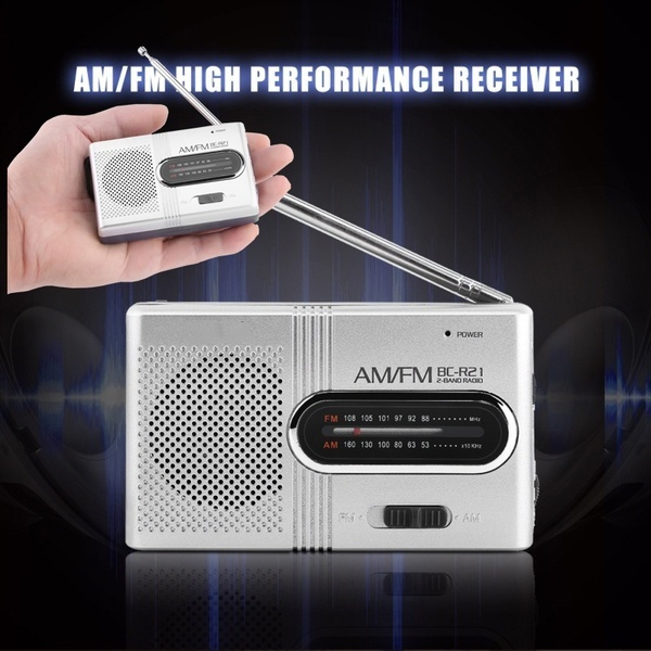 BC-R21 Universal Portable AM/FM Mini Radio Stereo Speakers Receiver ...