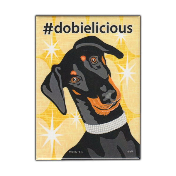 Retro Pets Hashtag Dog Series, Doberman Pinscher (Dobbie