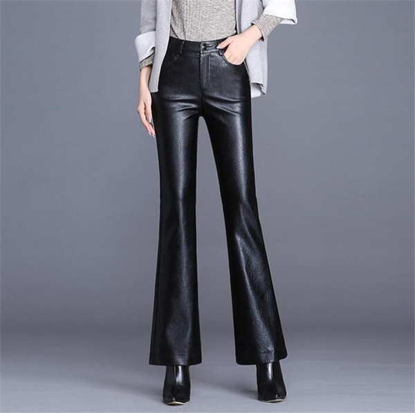 Women's New Wild Leather Pants High 