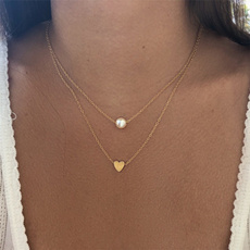 Heart, Chain Necklace, Fashion, Jewelry
