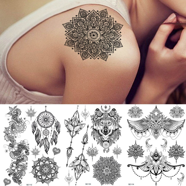 Premium Vector | Mehndi flower pattern and mandala for henna drawing and  tattoo.