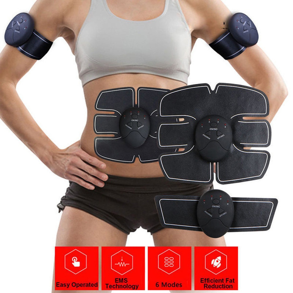 Magic EMS Muscle Training Gear ABS Trainer Fit Body Home Exercise Shape Fitness 