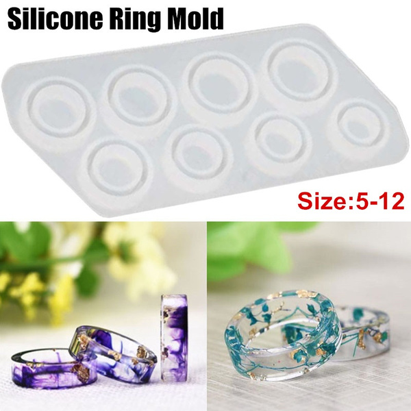 Silicone Ring Mold Handmade DIY Making Jewelry Crystal Epoxy Resin Mould. Silicone Ring Mold Handmade DIY Making Jewelry Crystal Epoxy Resin Mould.