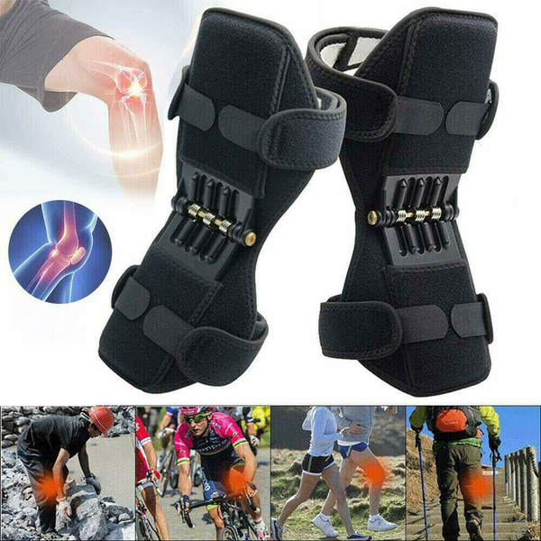 Support Brace Knee Pads Booster Lift Squat Sport Power Rebound Spring Force