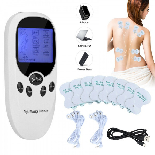 1*Tens Machine Unit Electrical Massager Pulse Muscle Stimulator Back Pain  Relief
