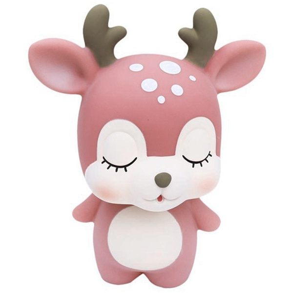 Deer Piggy Bank Cartoon Cute Coin Bank Money Box Piggy Bank Adorable ...