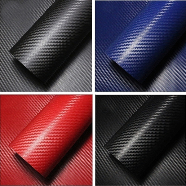 Carbon Fiber Vinyl Car Wrap Sheet Roll Film Sticker Decal 127x30cm ...