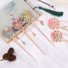 doubleflowerhaircomb, Flowers, Pins, Classical