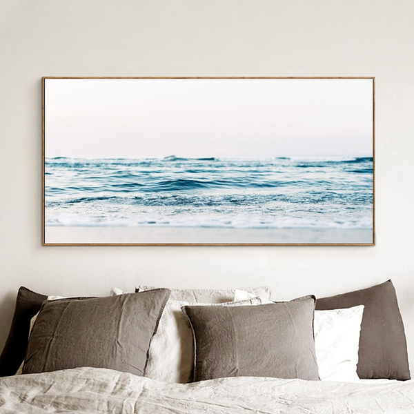 Ocean Photography Prints Modern Wall Art Hamptons Decor Ocean Waves Coastal Landscape Canvas