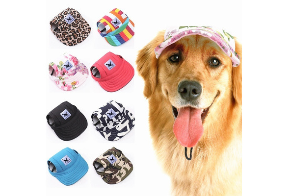 Cade Dog Hat-Pet Baseball Cap/Dogs Sport Hat/Visor Cap with Ear Holes for Small Dogs 