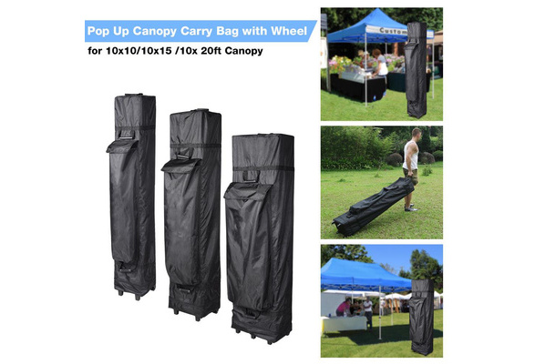 Universal Canopy Carry Bag Wheeled Pop Up Shelter Tent Storage Case for 10x20ft 