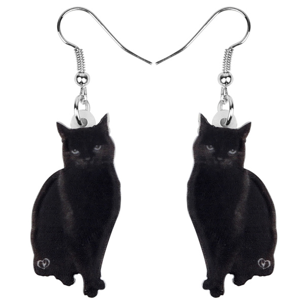 unique cat earrings