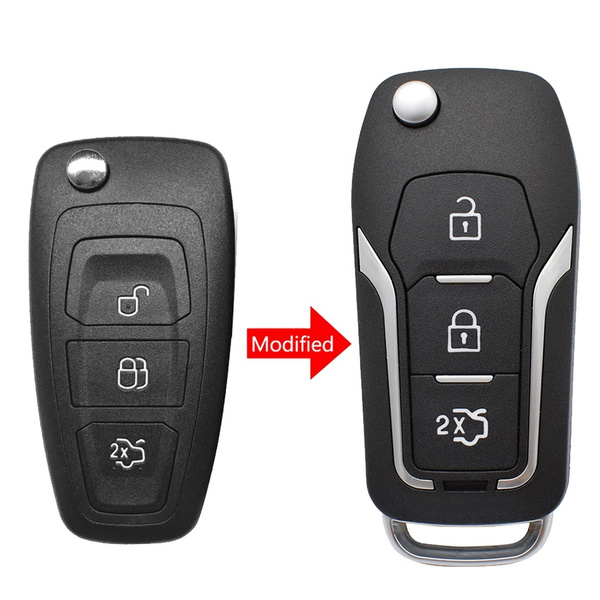 For FORD Focus Mondeo Fiesta C-max 3 Button Remote Key FOB Case A43 