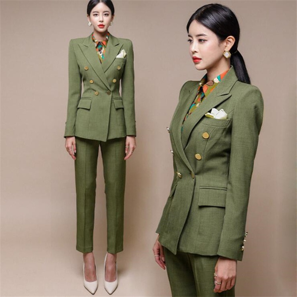 Women's Casual Fashion Formal Black Business Blazer Office Pants Suit —  GeraldBlack.com | Pantsuits for women, Business professional outfits, Suits  for women